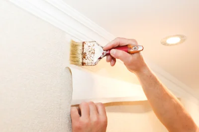 Pose de papier peint à Cram-Chaban — revêtements muraux et toiles de verre